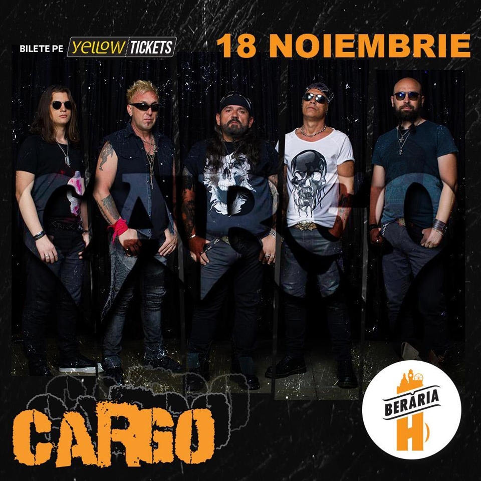 CARGO în concert la Berăria H pe 18 noiembrie 2026