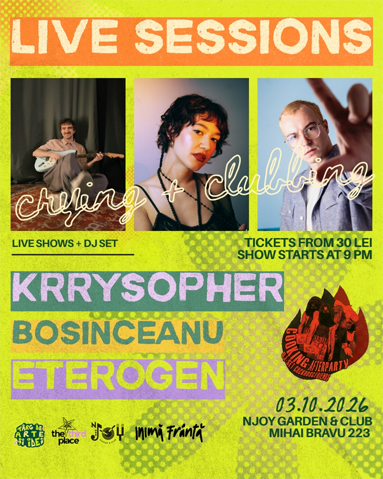 CRYING + CLUBBING party / Târg de Arte și Idei @ nJoy Garden & Pub